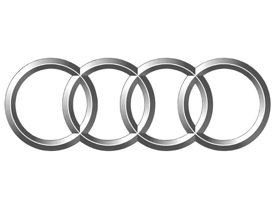 Audi logo silver