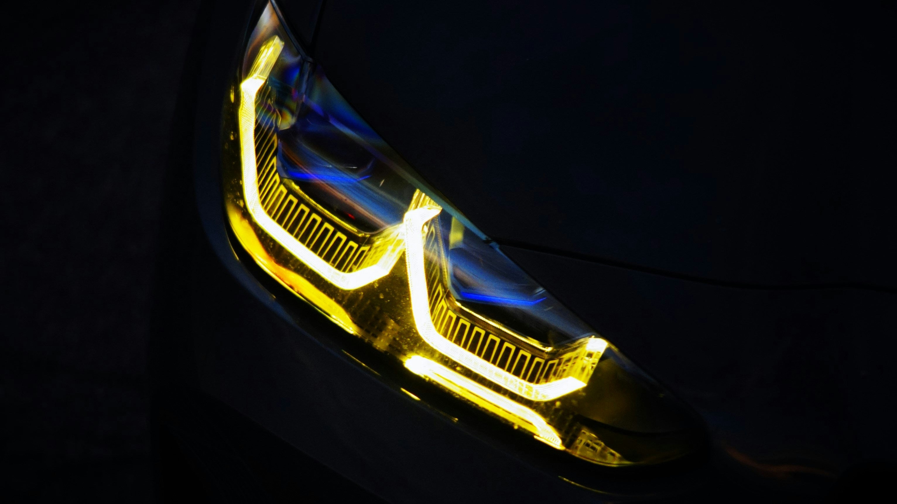 BMW M4 headlight close up