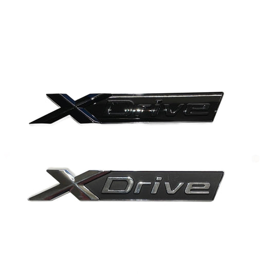 xDrive badge black silver