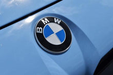 Exterior BMW badge on car