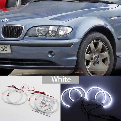 Angel Eyes Kit | LED Valkoinen | BMW 3-sarja E46 LCI