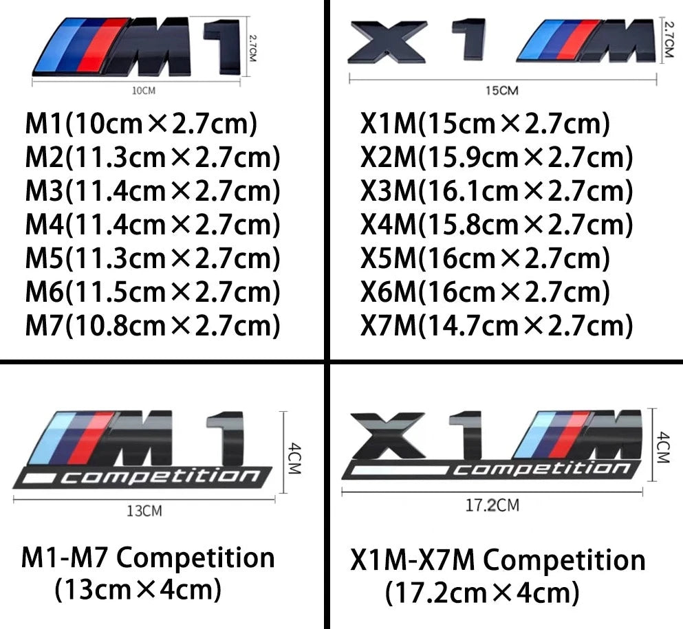 M-badges M1 M2 M3 M4 M5 M6 M7 Competitie