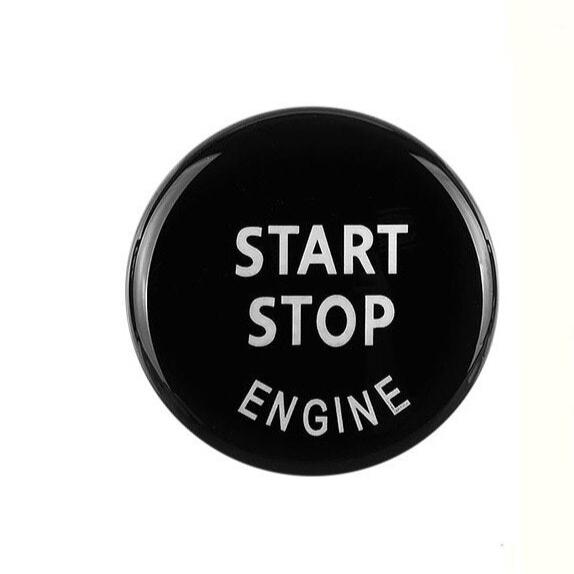 Start stop button black in car