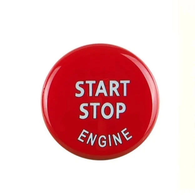 BMW start stop button cover E series red